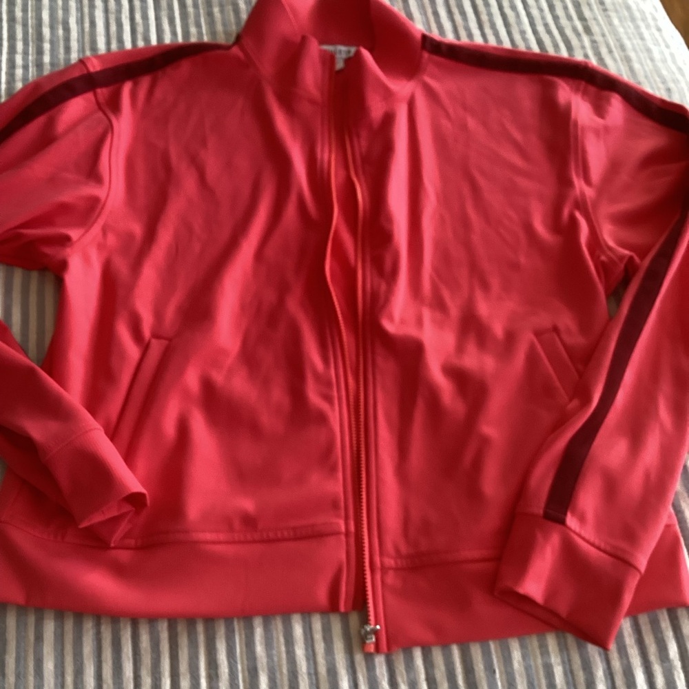 Athleta bright coral Bomber Jacket